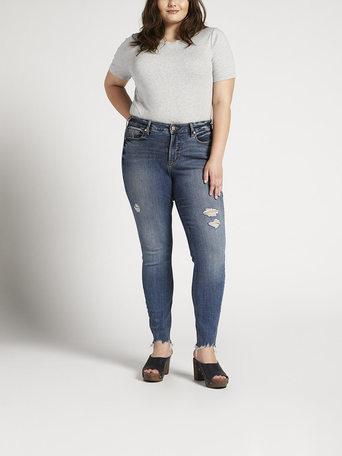 Suki Mid Rise Skinny Jeans Plus Size image number 0