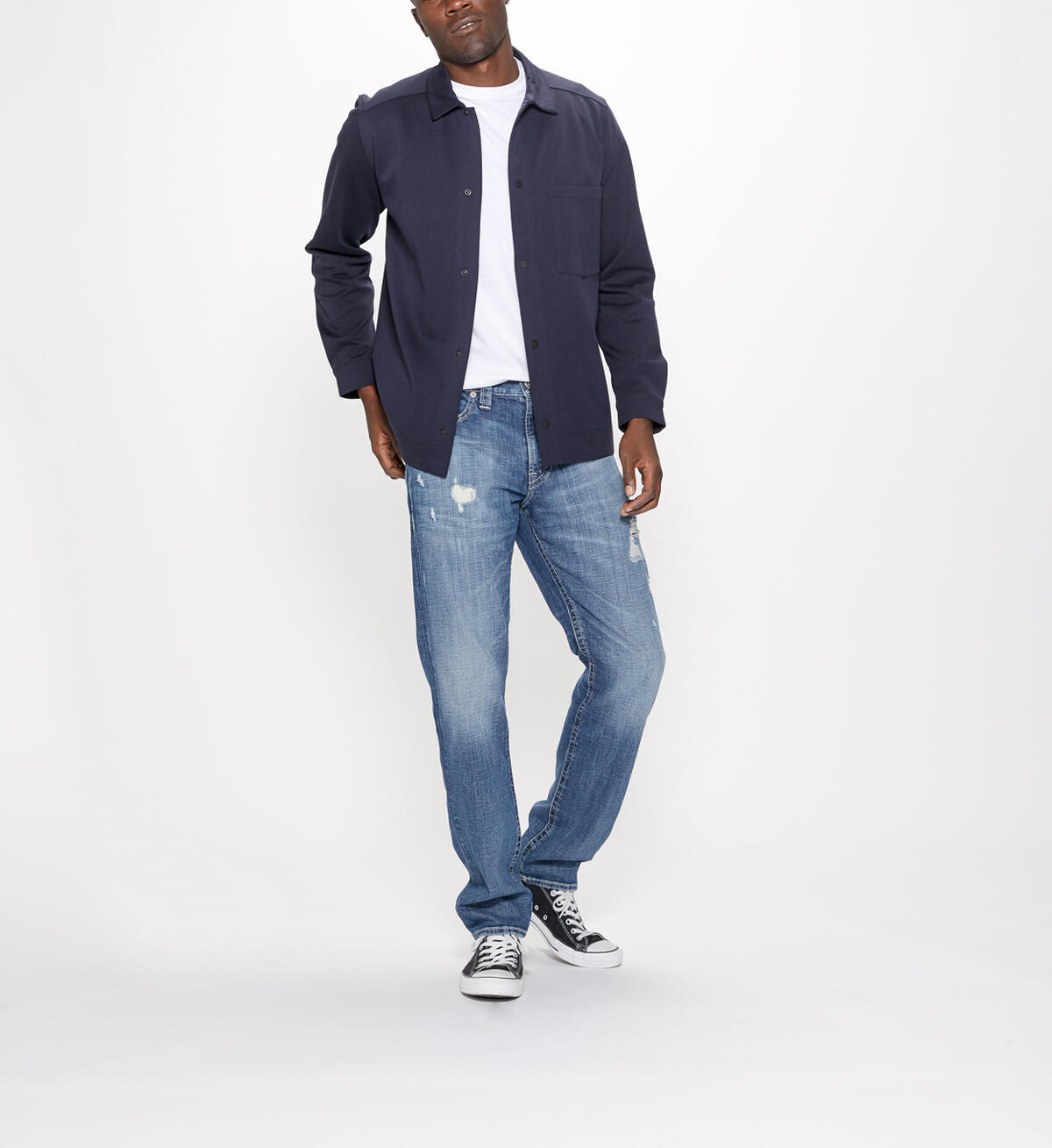 Eddie Tapered Mens Dark Wash, , hi-res image number 0