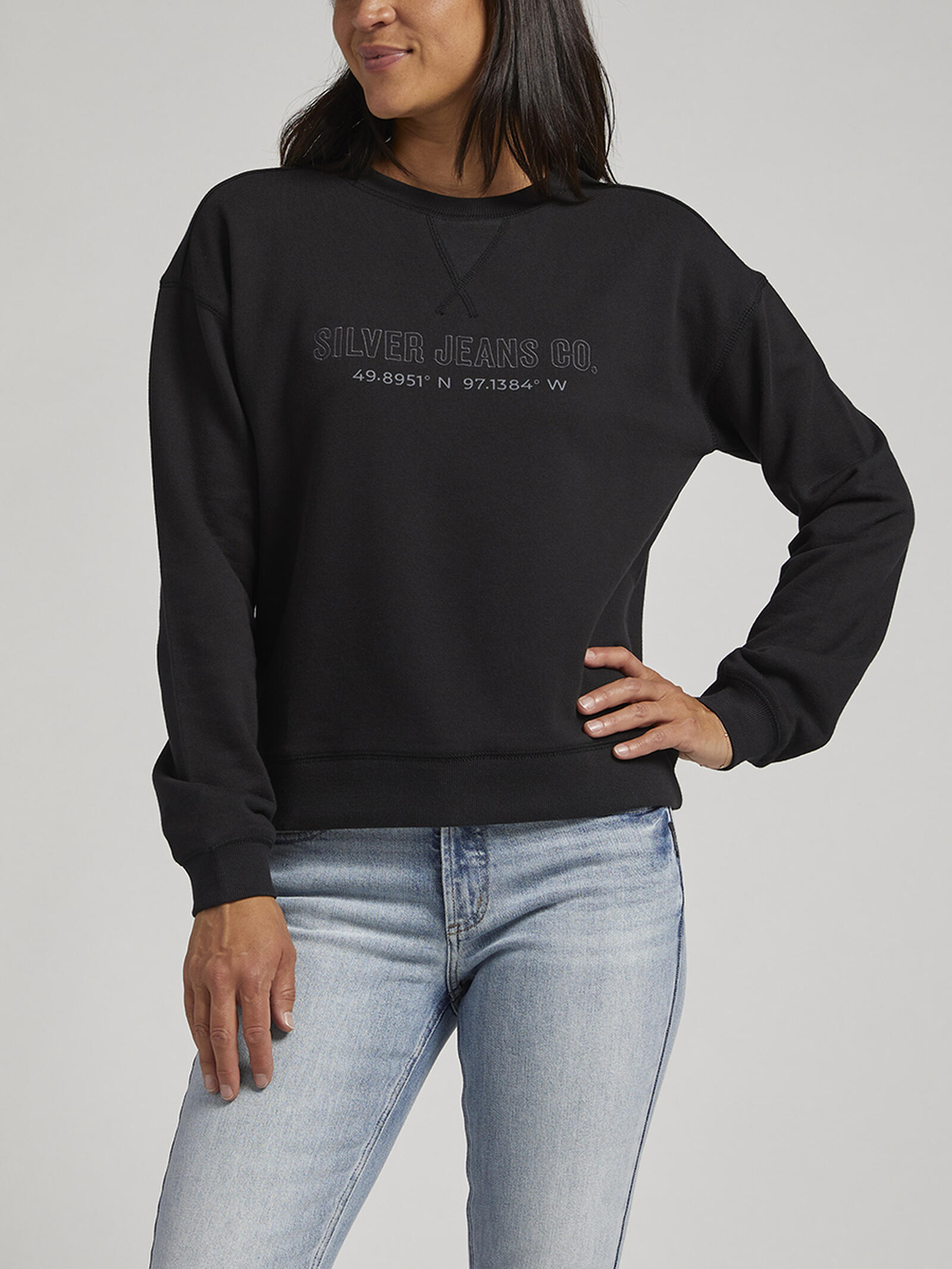 Buy Womens Crewneck Sweatshirt for USD 48.00 | Silver Jeans US New