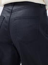 High Rise Slim Barrel Leg Coated Jeans image number 3