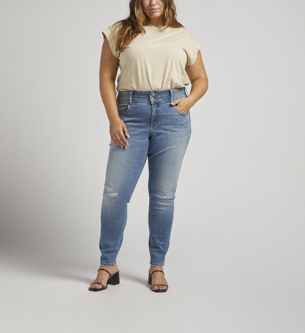 Avery High Rise Skinny Jeans Plus Size, , hi-res image number 0