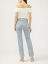 Silver Coated Isbister High Rise Straight Leg Jeans image number 1