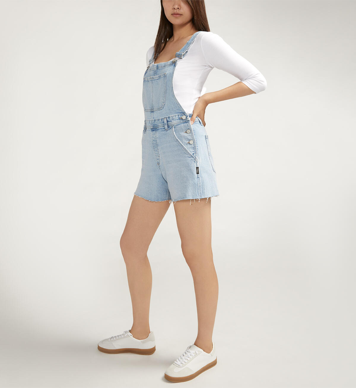 Relaxed Short Overalls, , hi-res image number 2