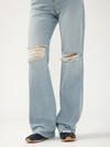 Highly Desirable High Rise Trouser Leg Jeans image number 4