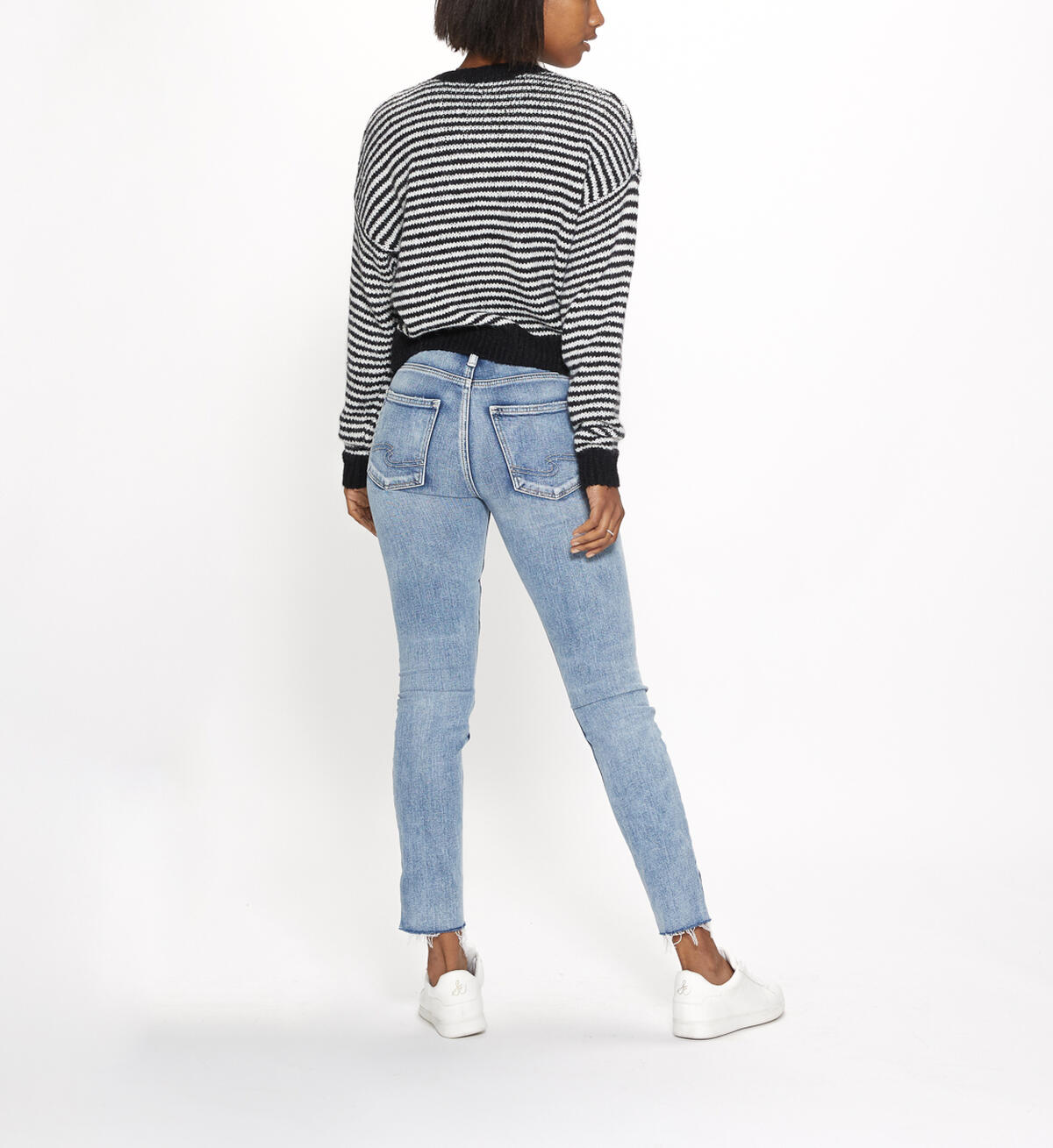 Mazy Slit Hem Ankle Skinny, , hi-res image number 2