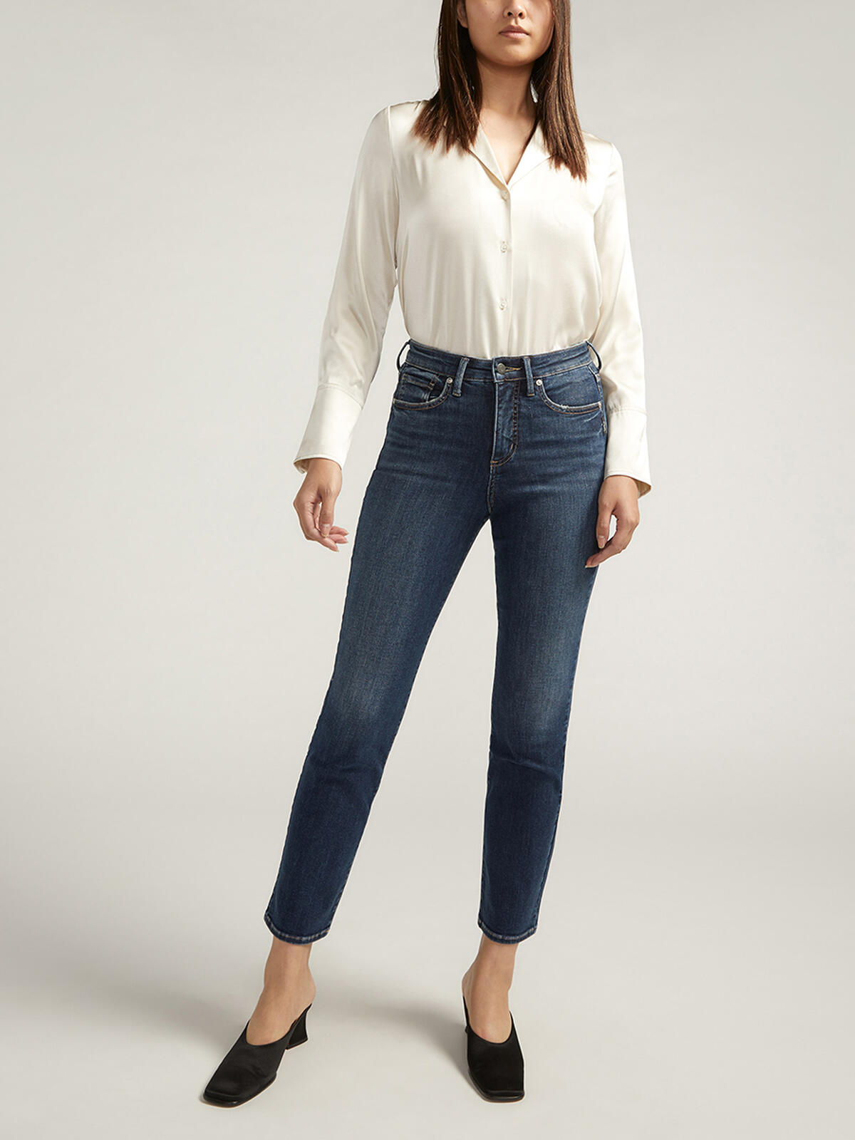 Isbister High Rise Straight Leg Jeans, , hi-res image number 0