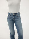 Elyse Mid Rise Straight Leg Ankle Jeans image number 3