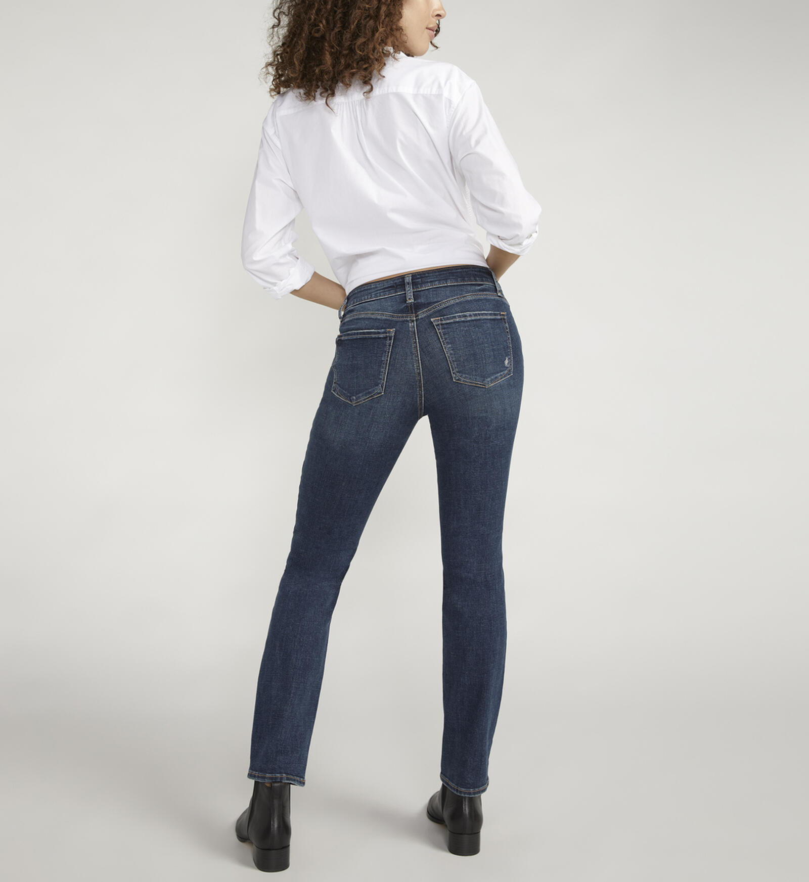 Buy Elyse Mid Rise Straight Leg Jeans for USD 78.00