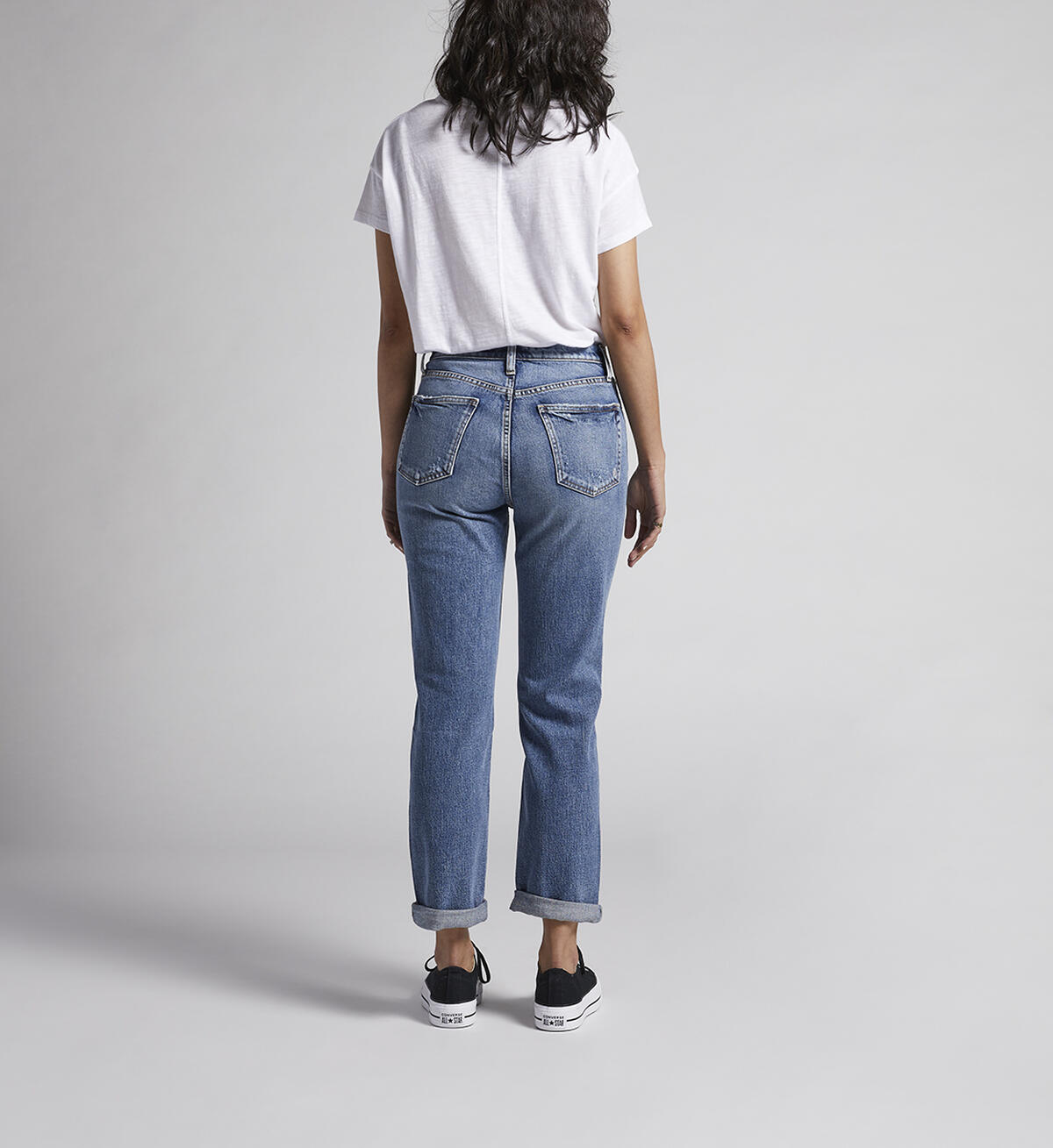 '90s Boyfriend High Rise Straight Leg Jeans, Indigo, hi-res image number 1