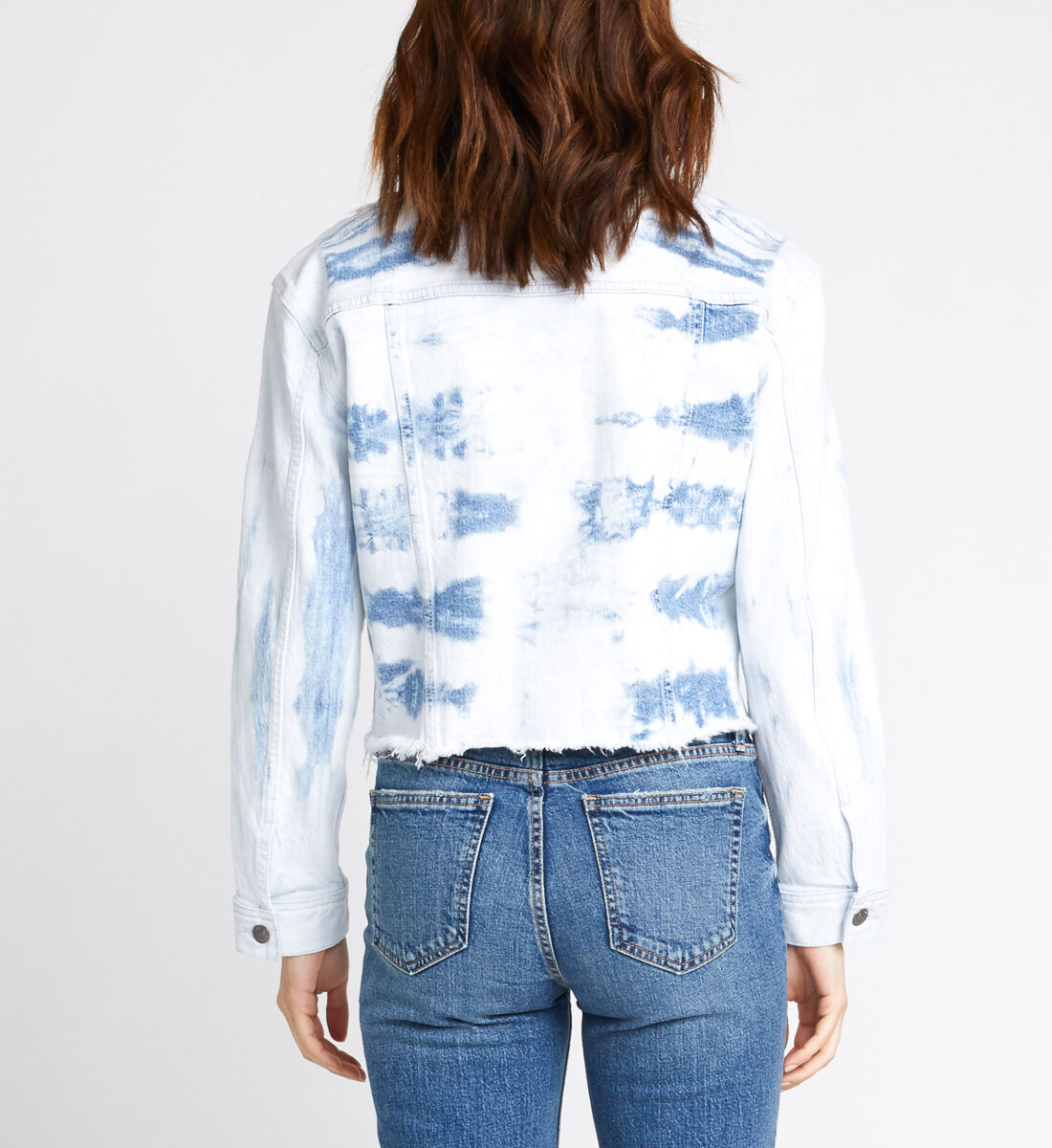 Buy Tie Dye Crop Denim Jacket for USD 99.00 Silver Jeans US New