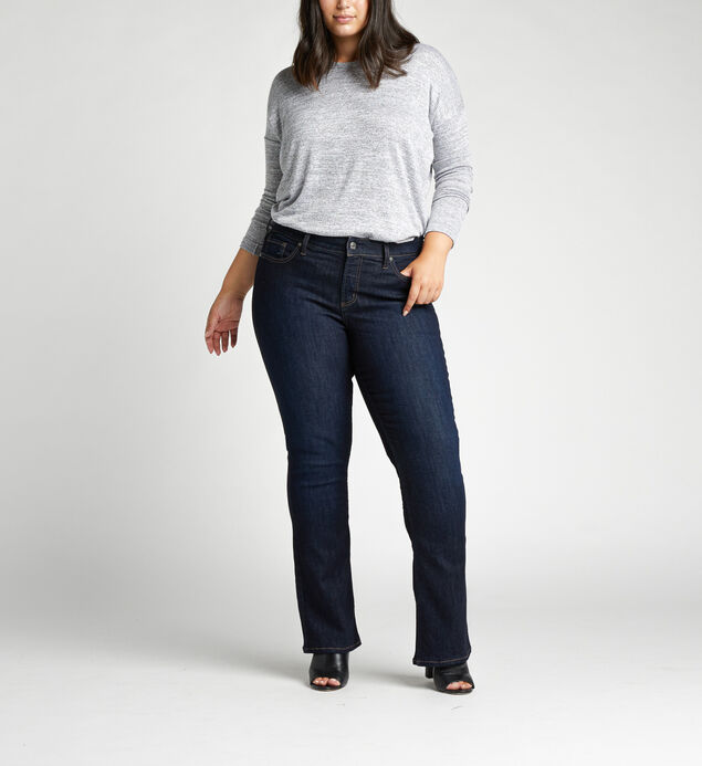 Elyse Mid Rise Slim Bootcut Plus Size Jeans