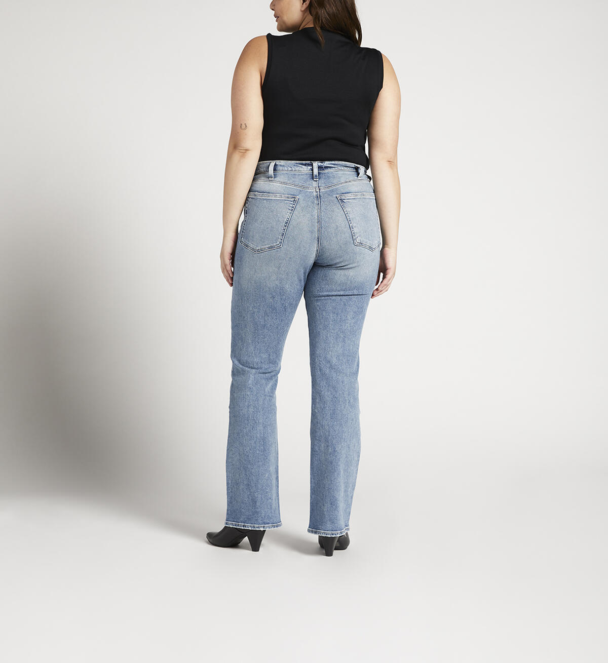 Vintage High Rise Bootcut Jeans Plus Size, , hi-res image number 1
