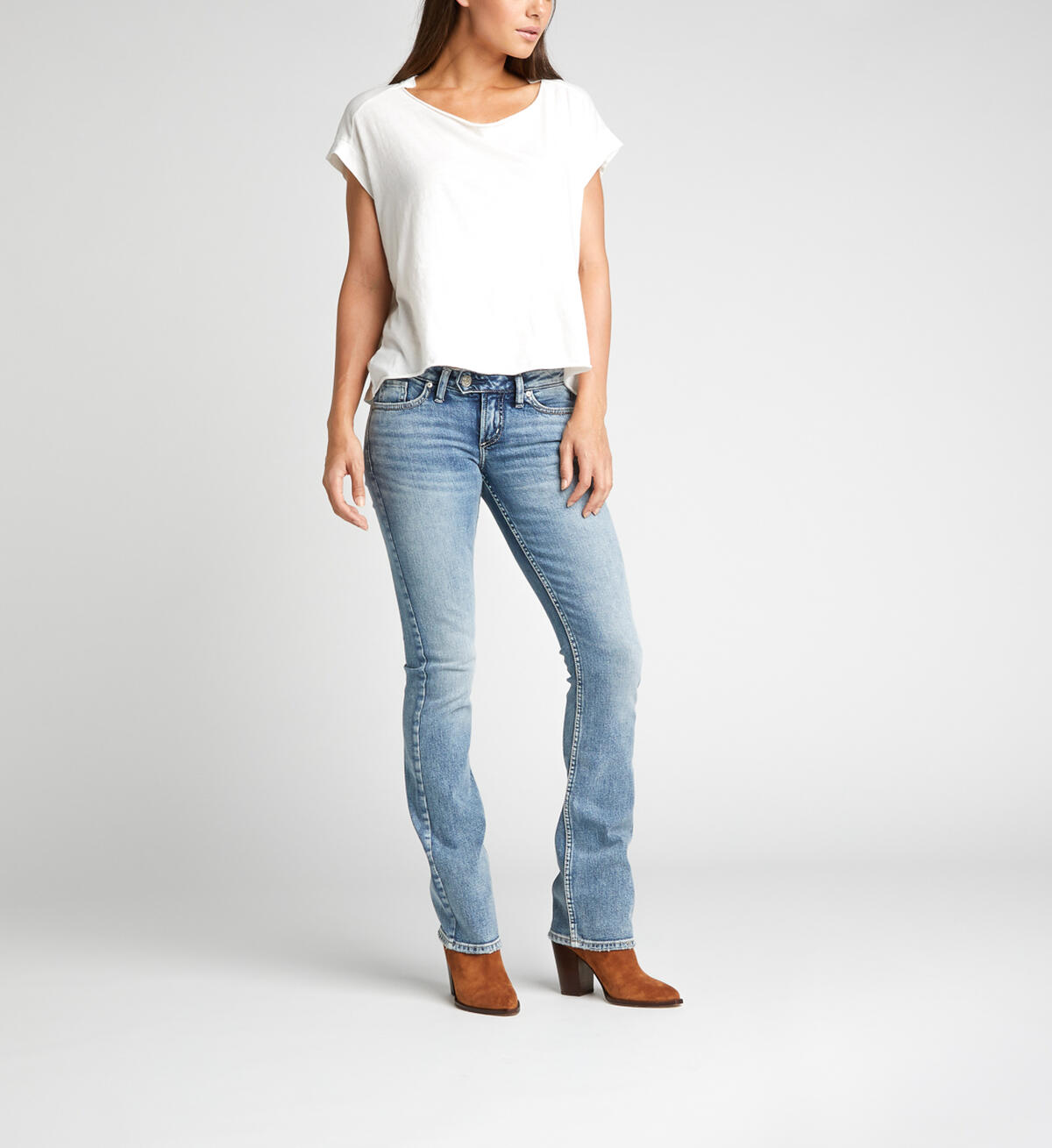 Tuesday Low Rise Slim Bootcut Jeans Final Sale, , hi-res image number 0