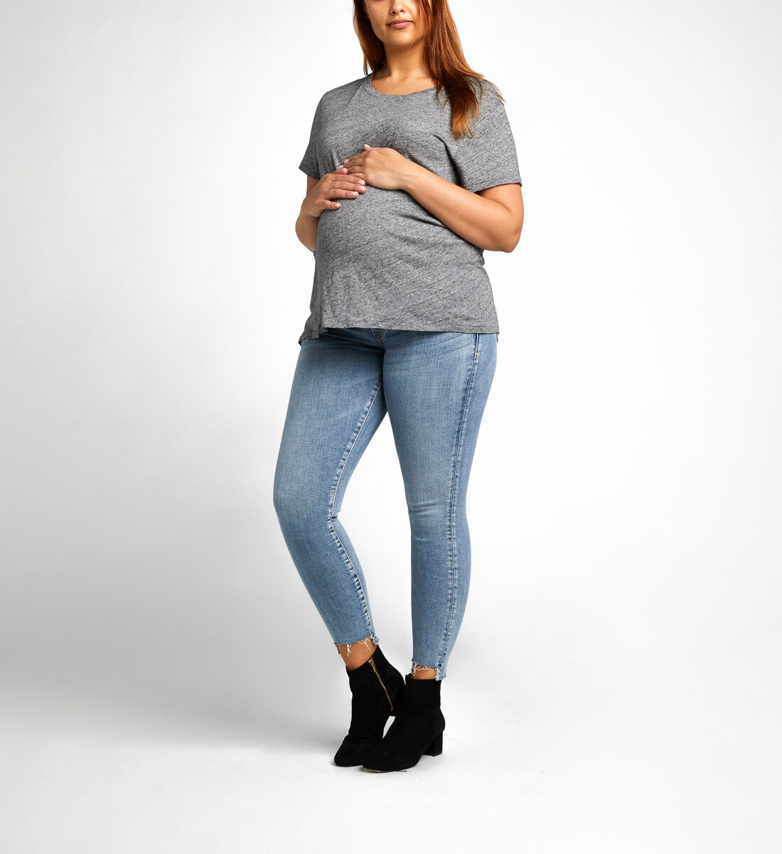 Aiko Ankle Skinny Maternity Jeans Front