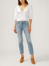 Most Wanted Mid Rise Ankle Straight Leg Jeans, , hi-res image number 3