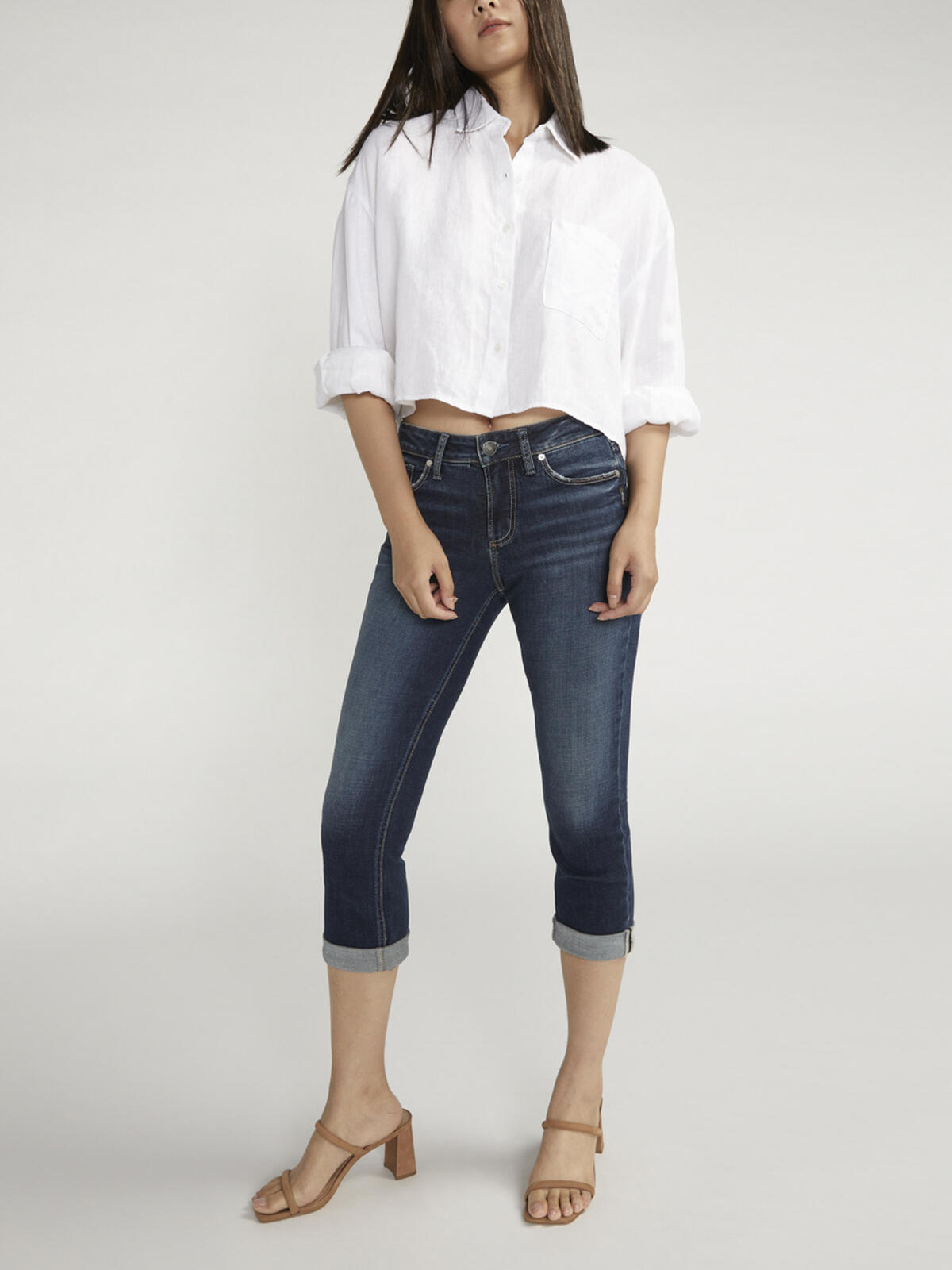 Suki Mid Rise Capri, , hi-res image number 0