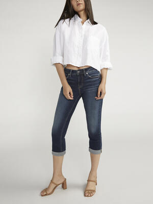 Suki Mid Rise Luxe Stretch Capri