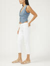 Elyse Mid Rise Luxe Stretch Capri image number 2