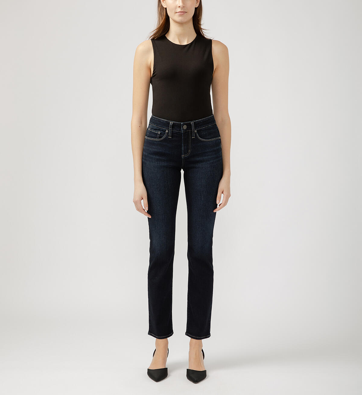 Suki Mid Rise Straight Leg Jeans, , hi-res image number 0