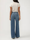 Highly Desirable High Rise Belted Ultra Wide Leg Jeans, , hi-res image number 1