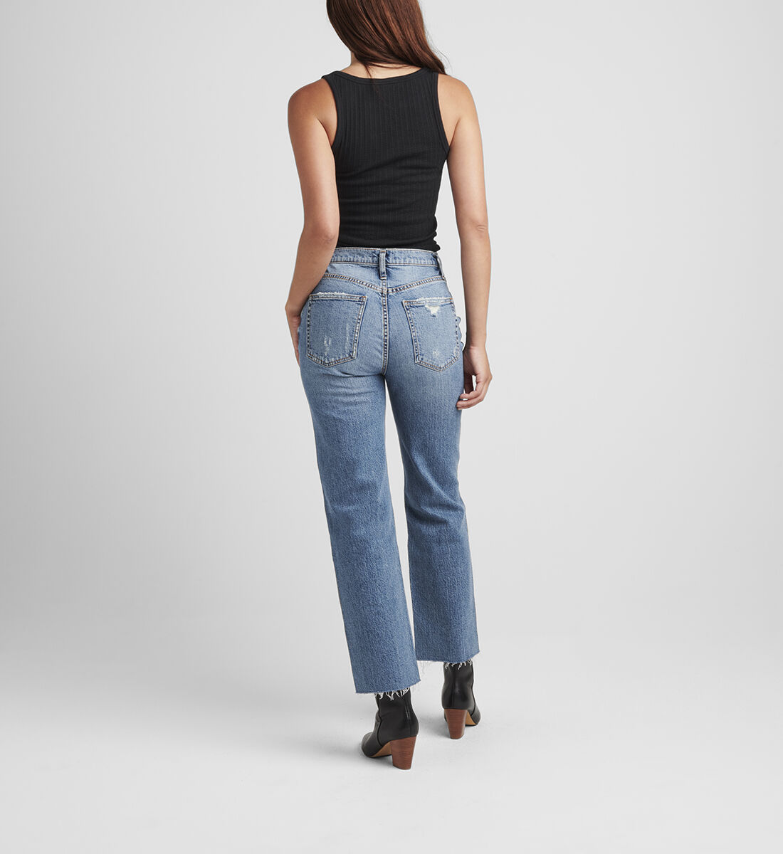 Buy Highly Desirable High Rise Straight Leg Jeans for USD