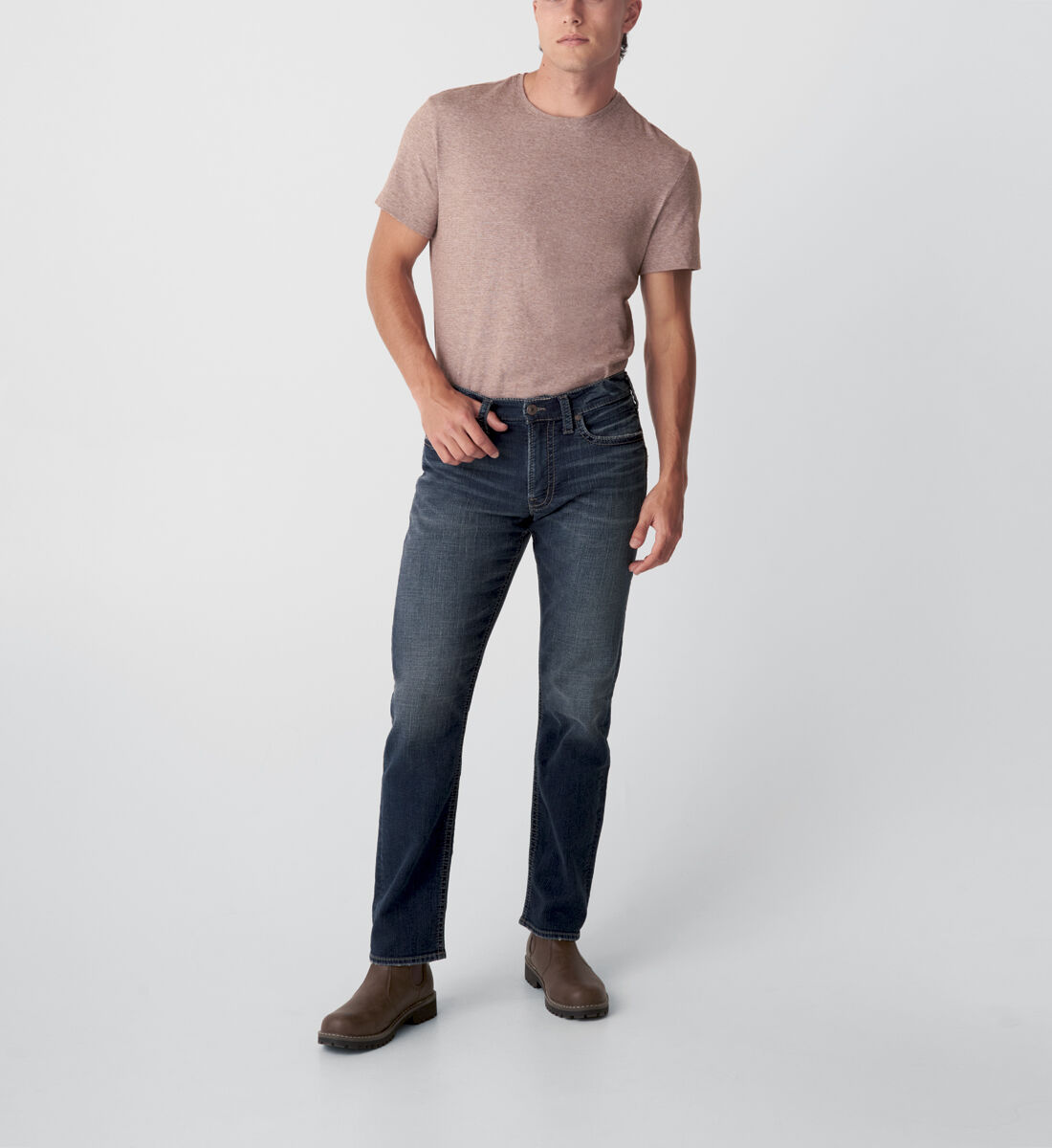 Buy Eddie Relaxed Fit Tapered Leg Jeans for USD 89.00 Silver