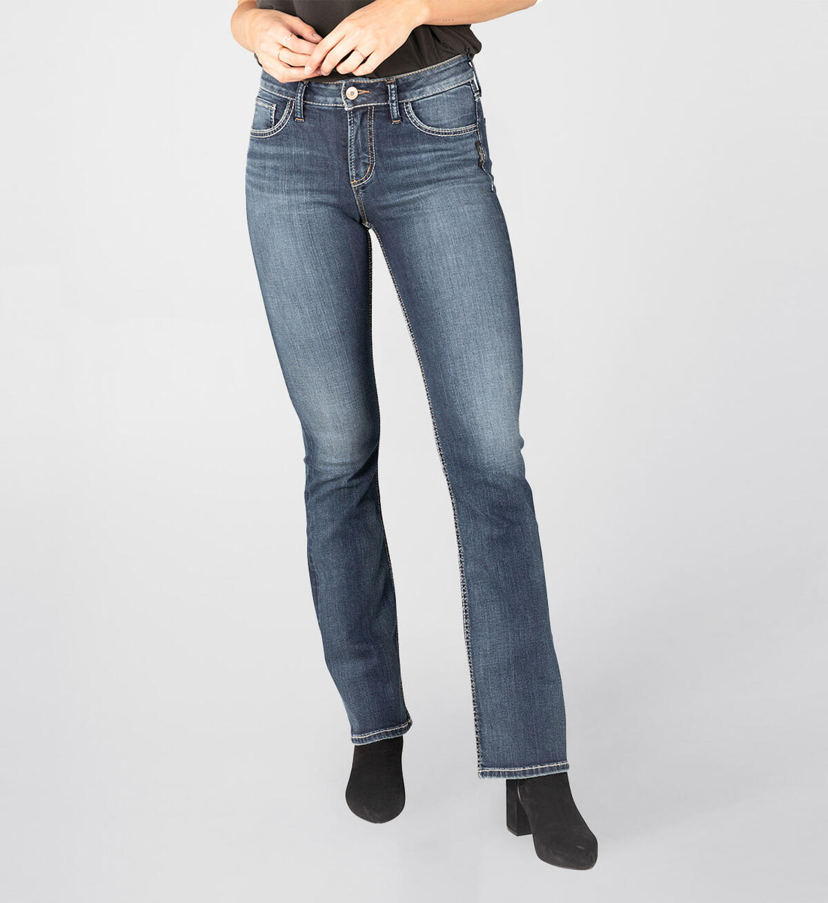 Avery High Rise Slim Bootcut Jeans, , hi-res image number 0