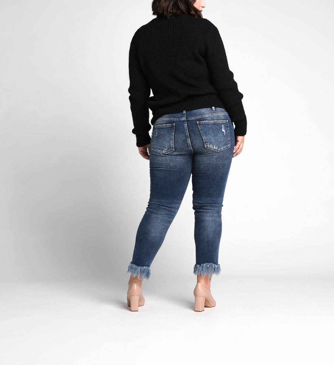 Buy Elyse Plus Size Fringe Hem for USD 99.00 Silver Jeans US New