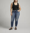 Suki Mid Rise Slim Straight Leg Jeans Plus Size, Indigo, hi-res image number 0