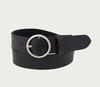 Women's Heavyweight Genuine Leather Belt with Circle Center Bar Buckle, , hi-res image number 0