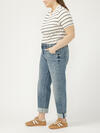 Relaxed Mid Rise Straight Leg Jeans Plus Size, , hi-res image number 2