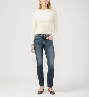 Suki Mid Rise Straight Leg Jeans