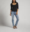 Elyse Mid Rise Straight Leg Jeans, Indigo, hi-res image number 0