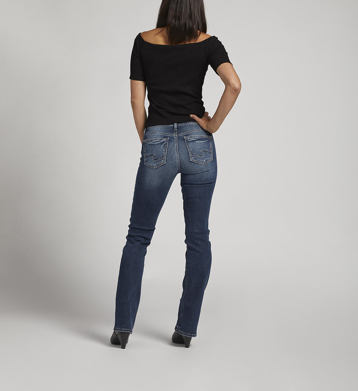 Suki Mid Rise Slim Bootcut Jeans, Indigo, hi-res image number 1
