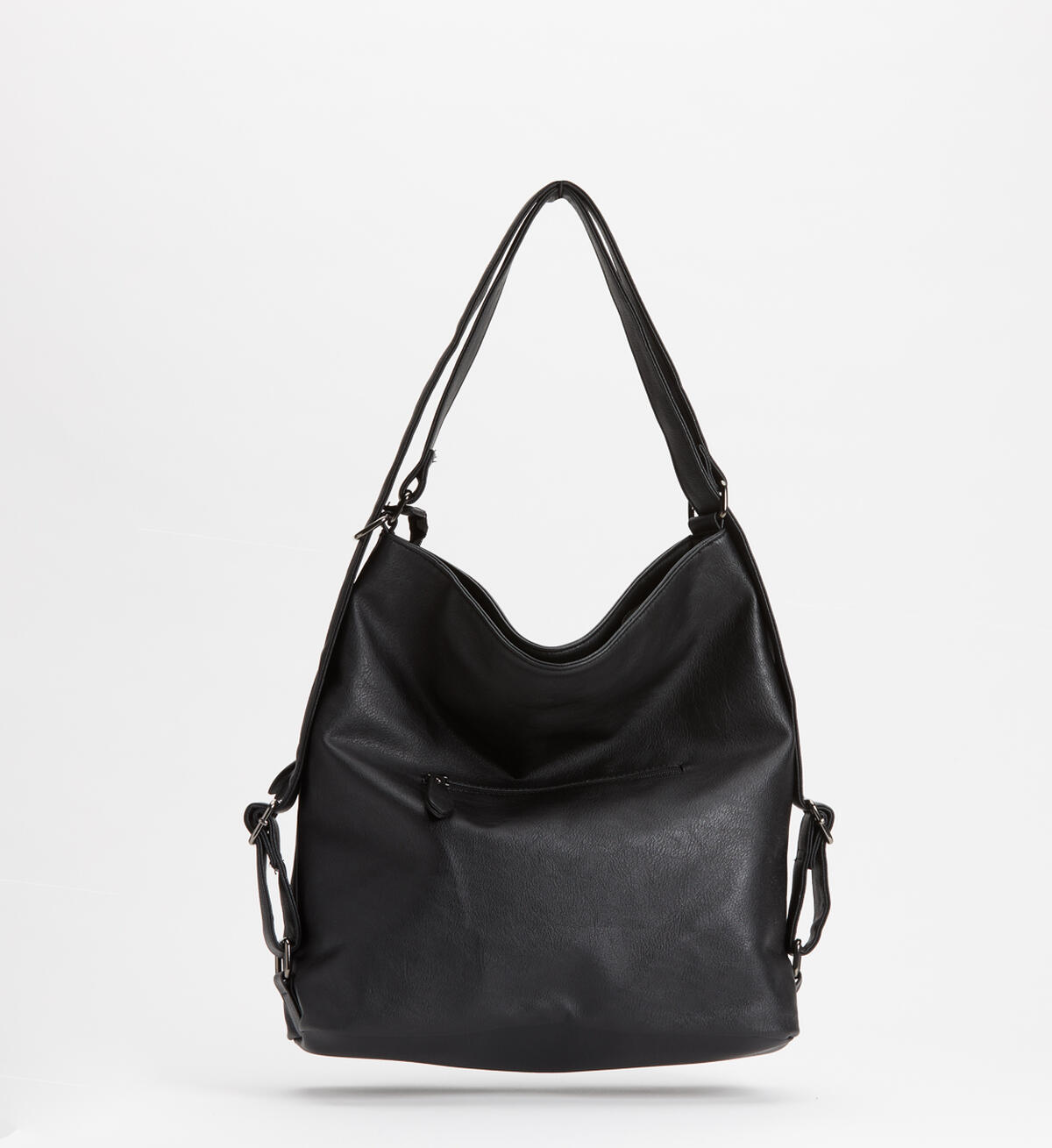 Double-Zip Hobo Bag, Black, hi-res image number 1