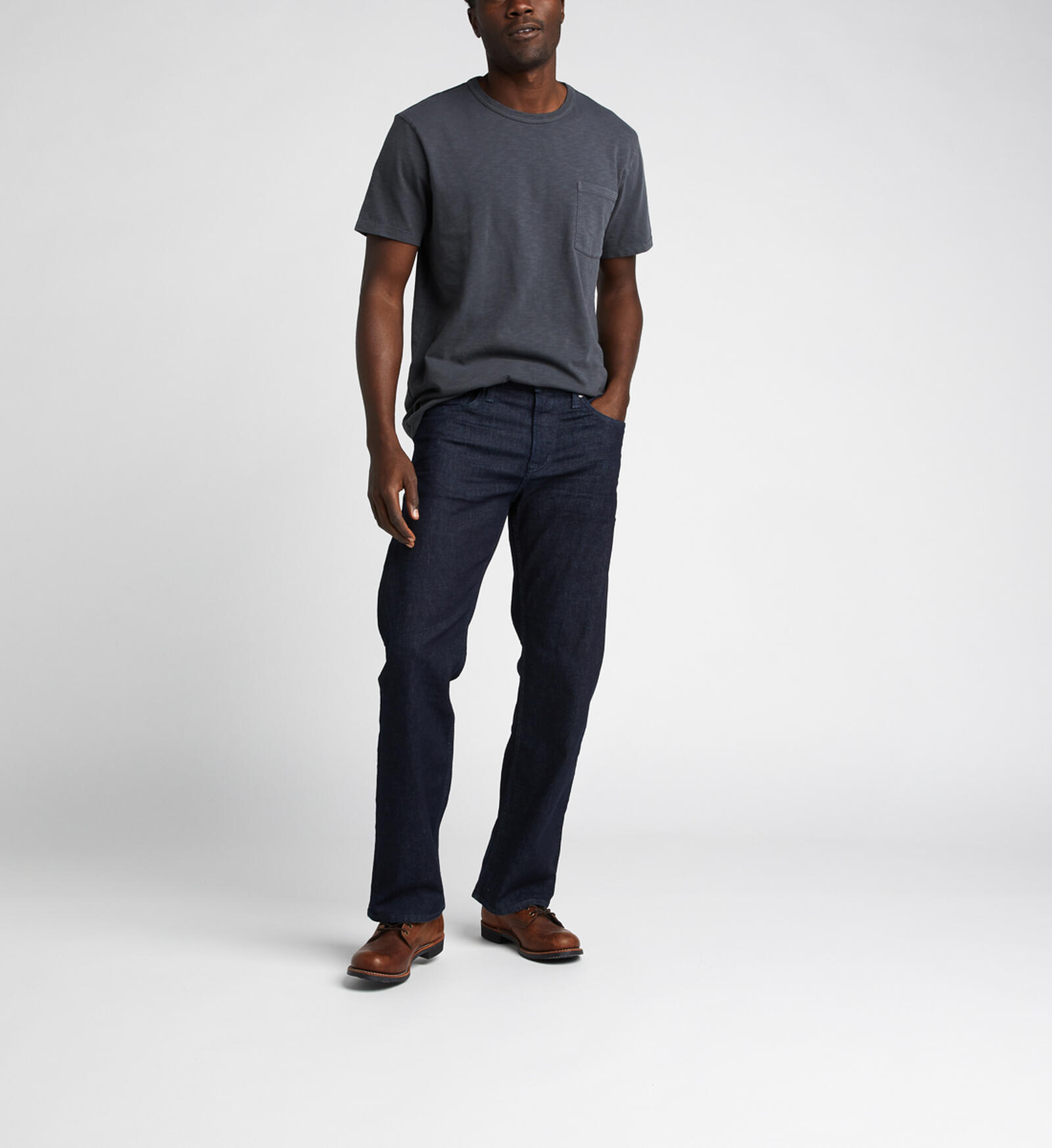 straight leg relaxed fit jeans