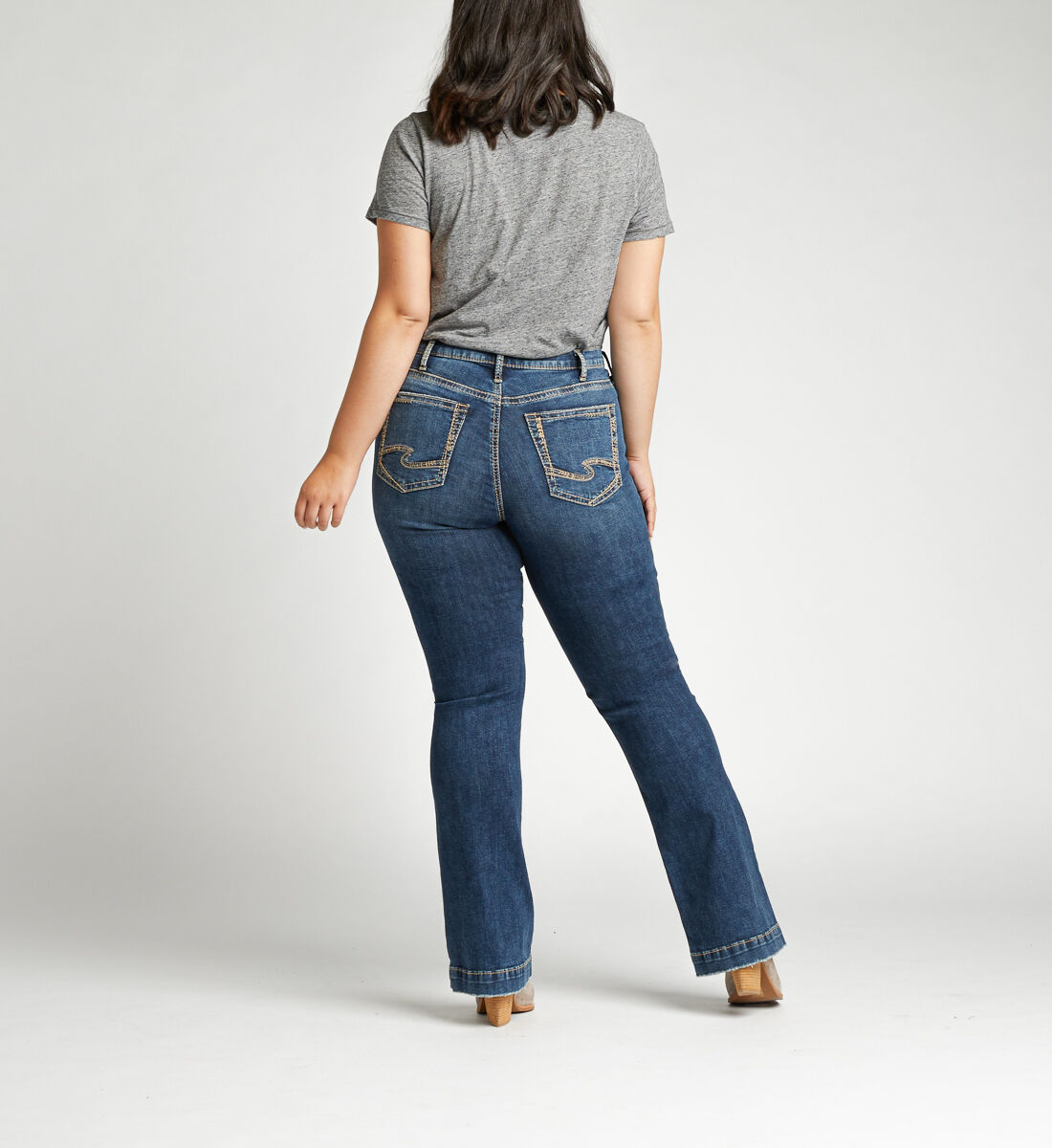 Super high waisted bootcut jeans on sale