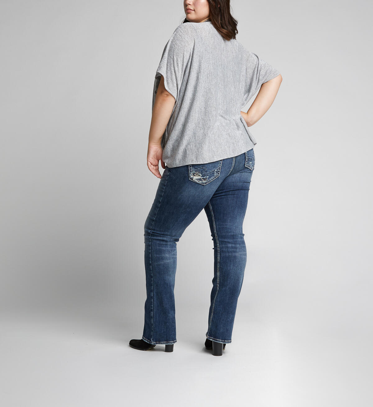 Elyse Slim Boot Mid Dark Wash, , hi-res image number 1