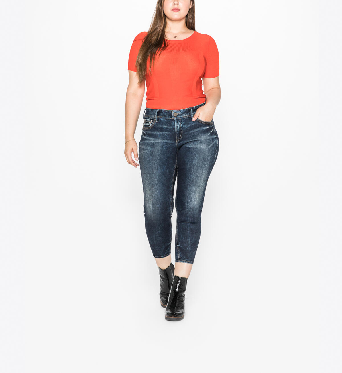Suki Skinny Crop Rinse Wash, , hi-res image number 0