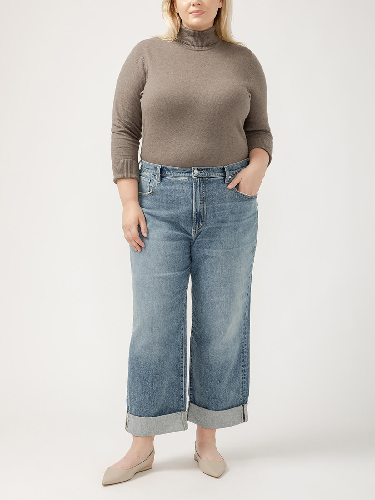 90s Baggy Mid Rise Wide Leg Jeans Plus Size image number 0