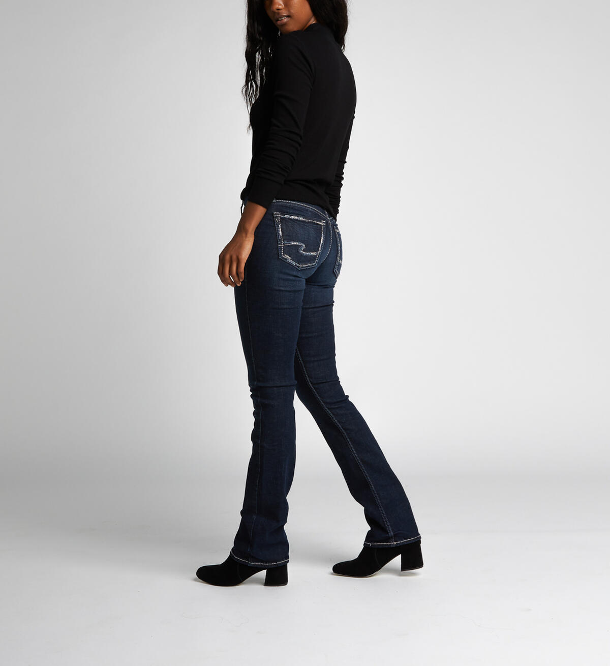 Avery High-Rise Curvy Slim Bootcut Jeans, , hi-res image number 2