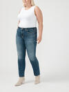 Suki Mid Rise Straight Leg Luxe Stretch Jeans Plus Size image number 2