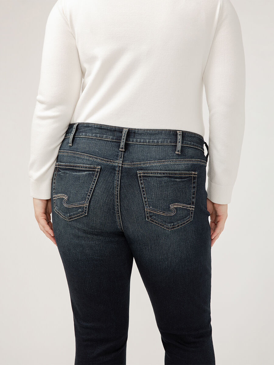 Buy Elyse Mid Rise Slim Bootcut Jeans Plus Size for USD