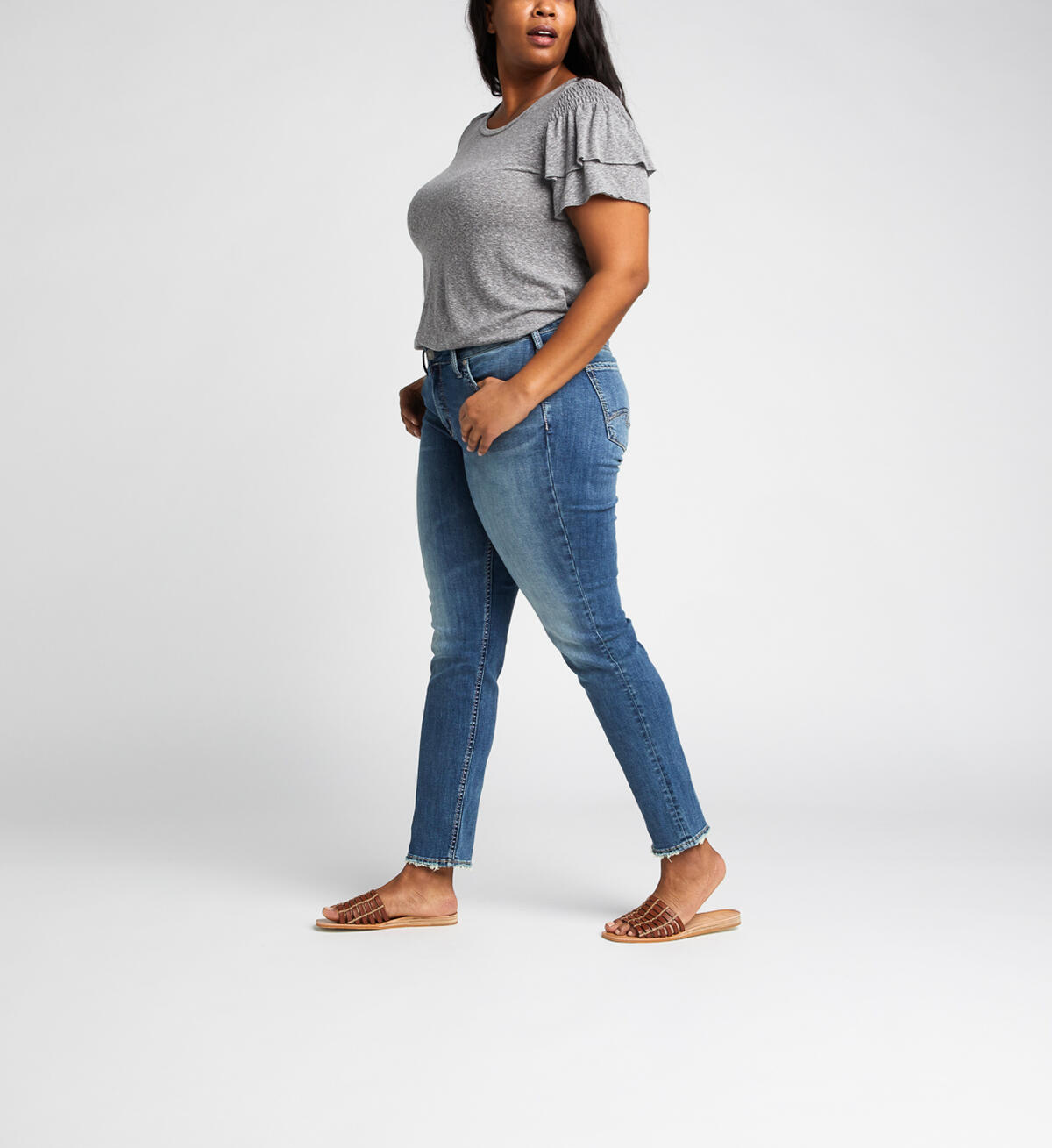 Avery High-Rise Curvy Slim Leg Jeans, , hi-res image number 2