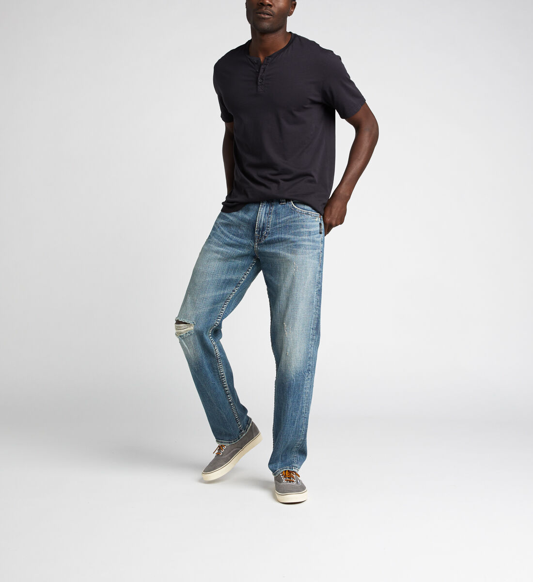 Tapered athletic jeans discount