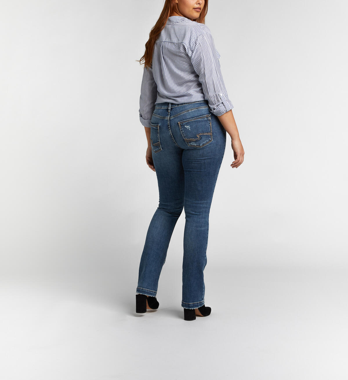 Elyse Slim Boot Mid Dark Wash, , hi-res image number 1