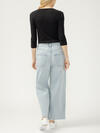 Be Easy High Rise Wide Leg Cropped Jeans image number 1