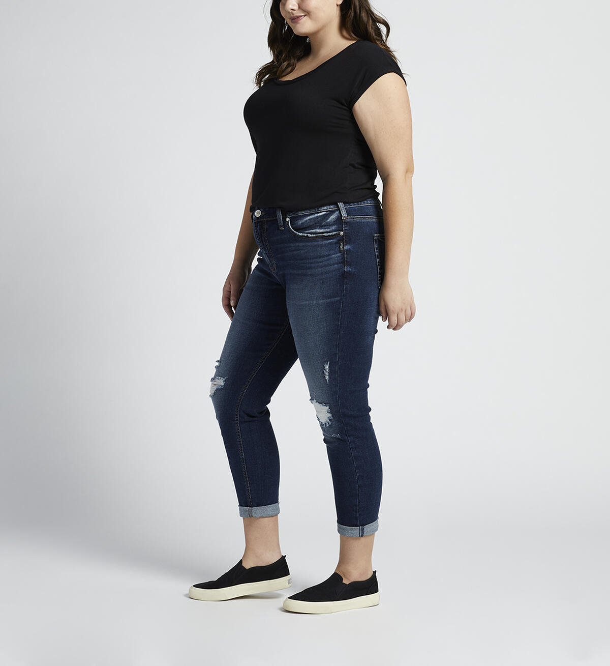 Suki Mid Rise Skinny Jeans Plus Size, , hi-res image number 2
