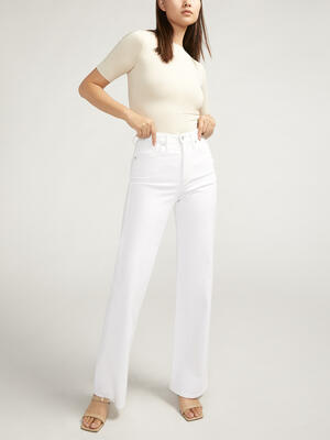 Highly Desirable High Rise Trouser Leg Jeans