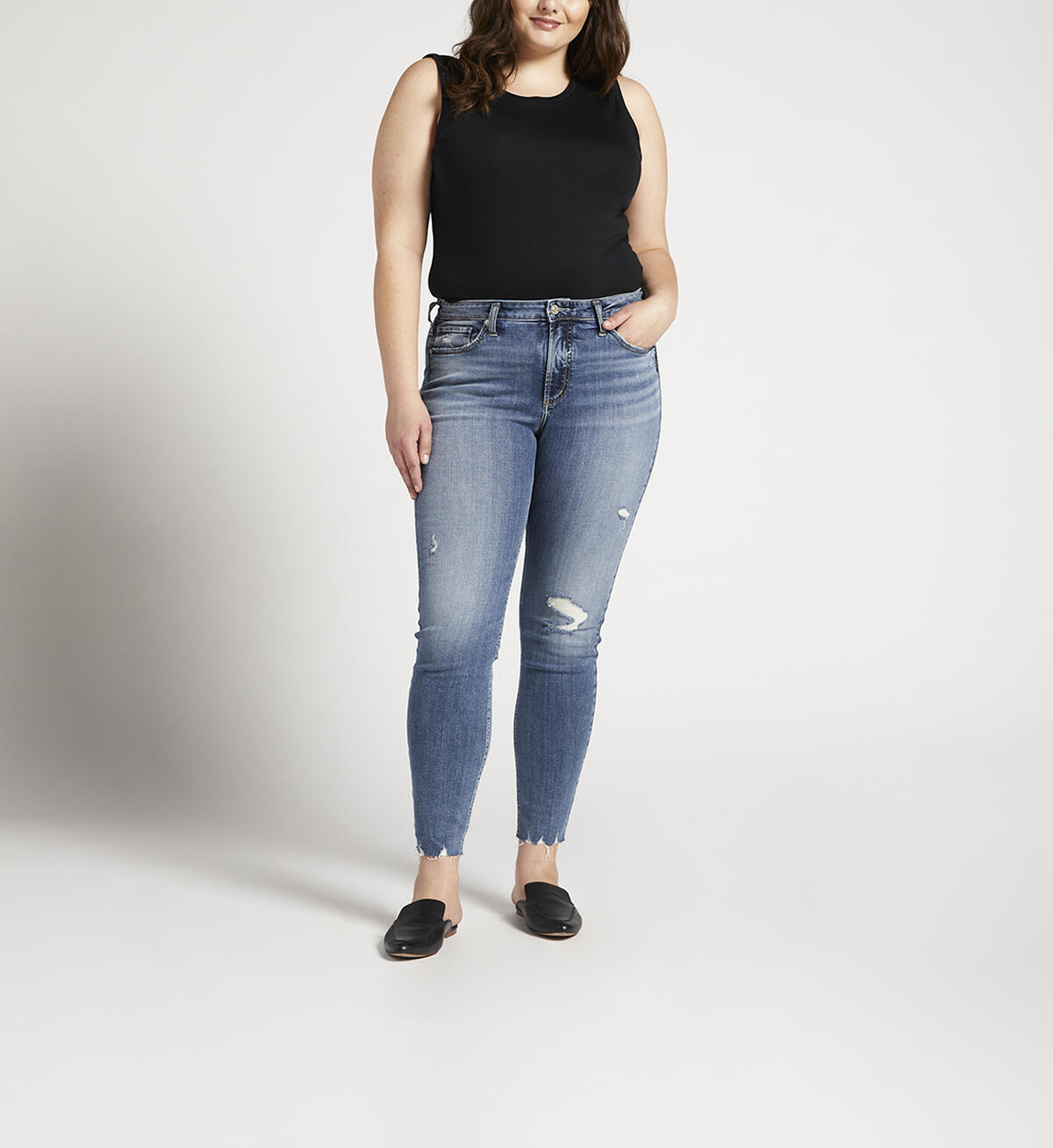 Most Wanted Mid Rise Skinny Jeans Plus Size, , hi-res image number 0